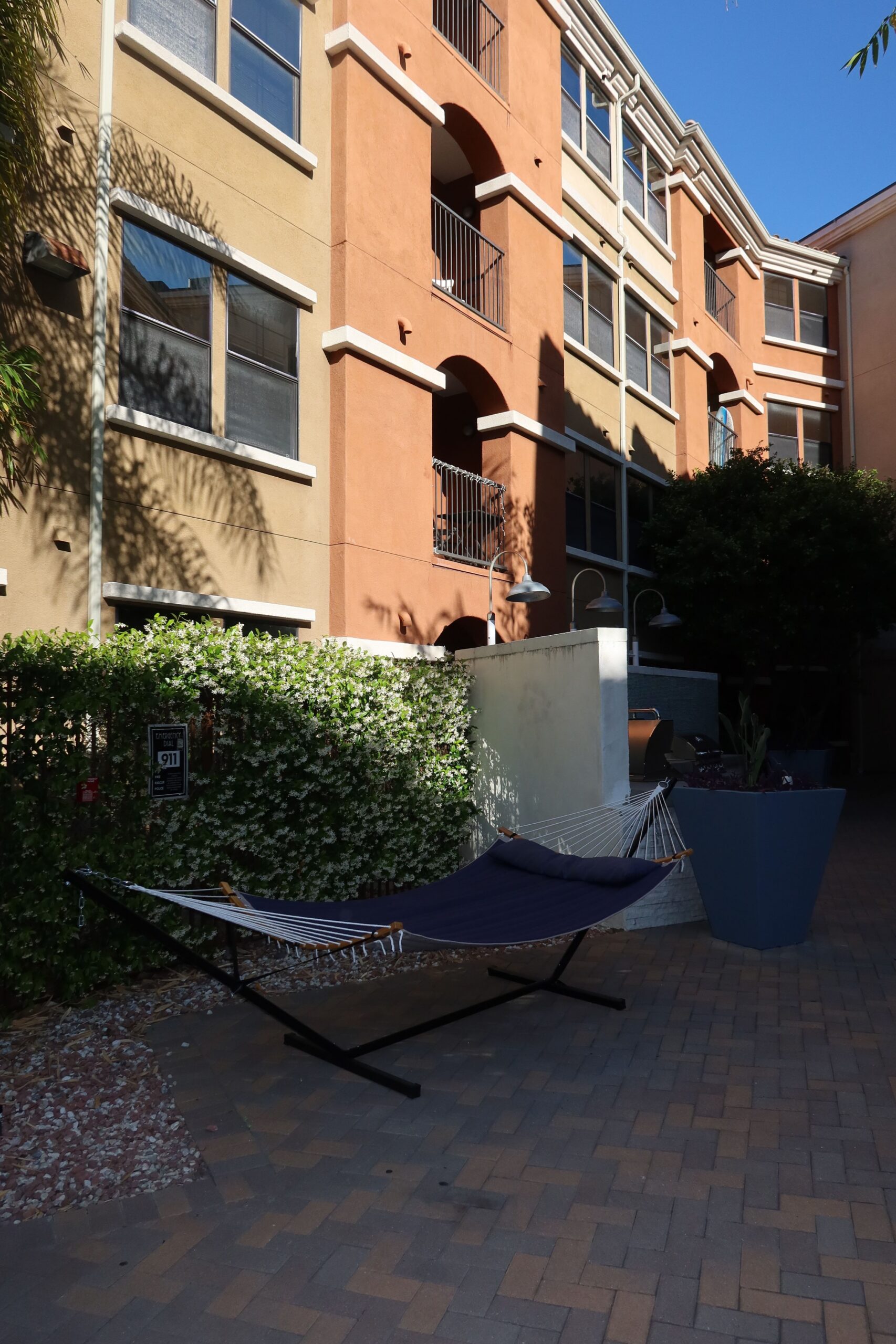 outdoor resident amenity hammock area scaled