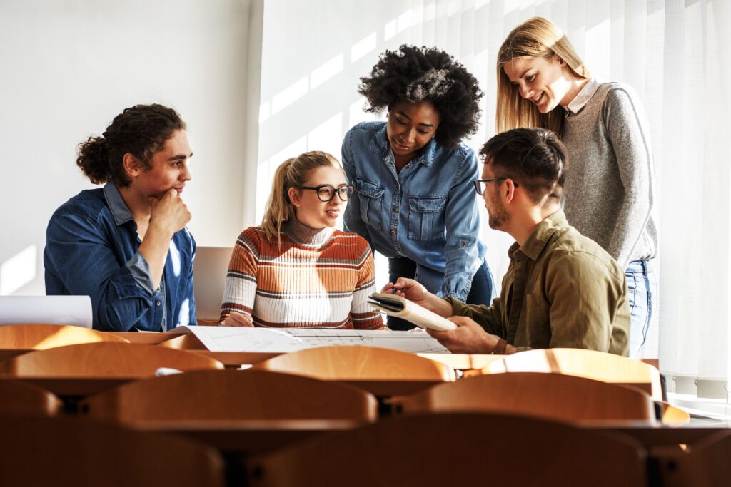 students studying popular sdsu majors